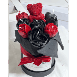 Deep Red and Onyx Black