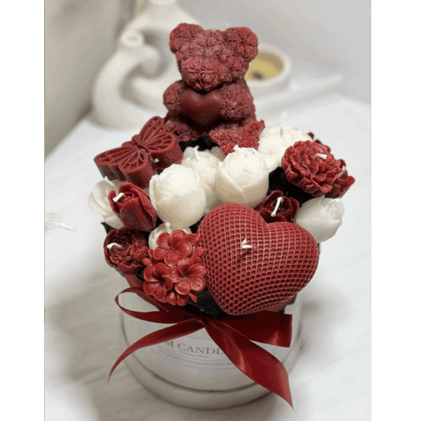"Romance in Red" Luxury Scented Candle Box