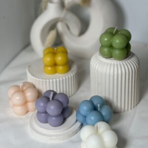 Aesthetic Bubble Candles – Scented & Customizable