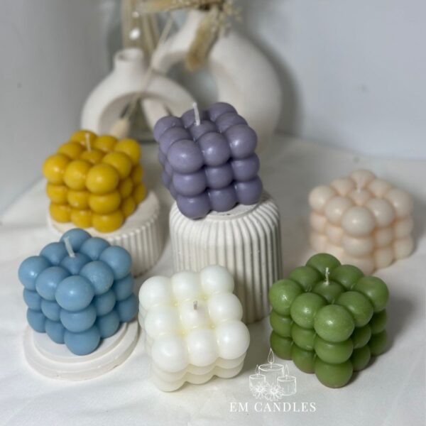 Handmade Bubble Candles