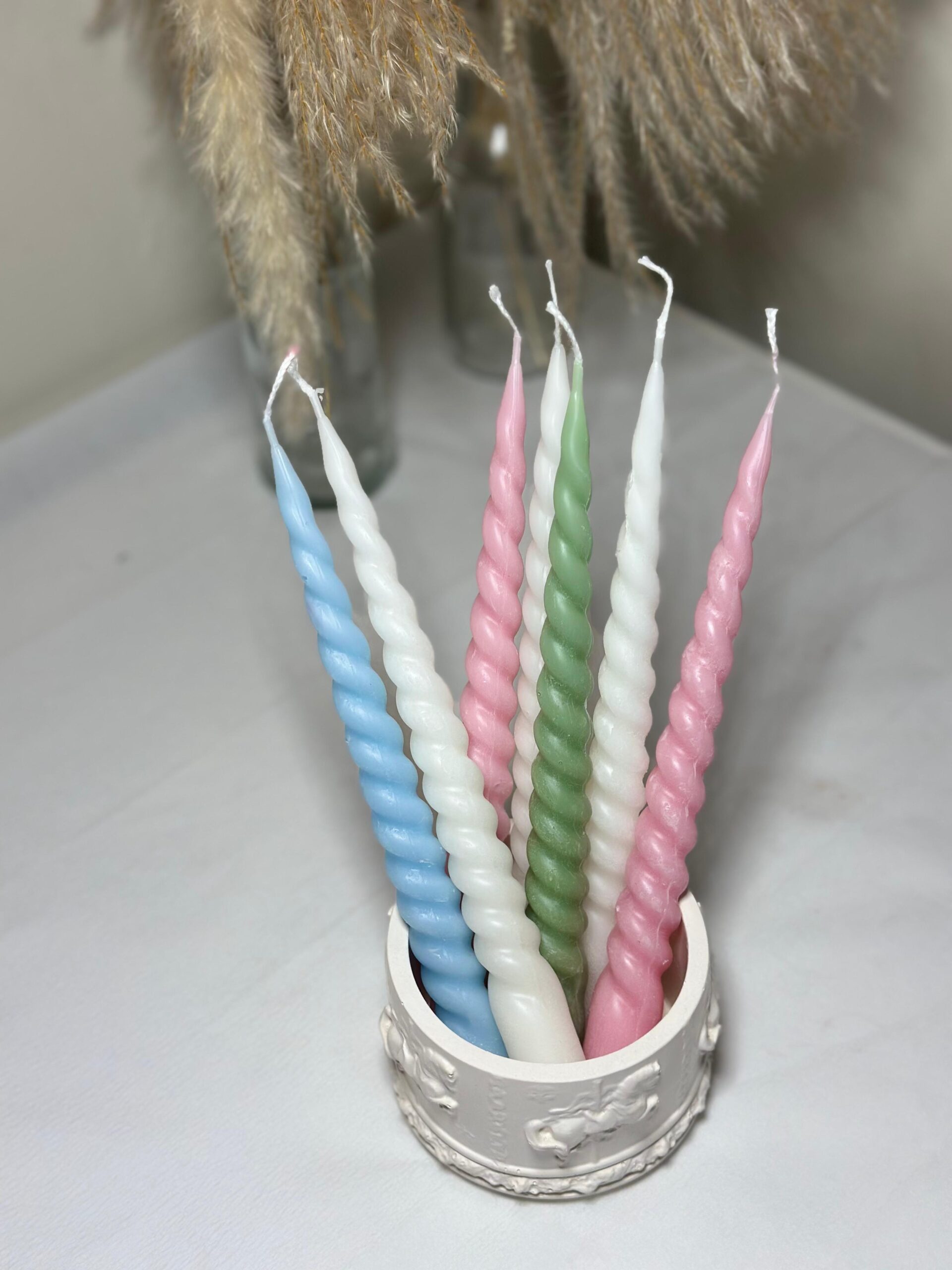 Twisted Taper Candles – Luxe Swirl Series - Image 3