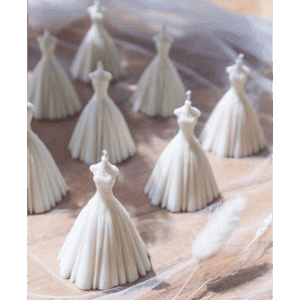 Bridal Gown Candle – Elegance in Wax