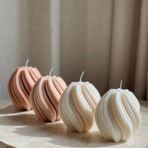 Swirl Teardrop Candles