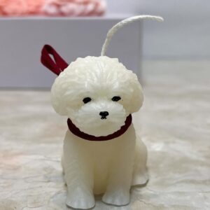 Puppy Shaped Candles (Brown & White)