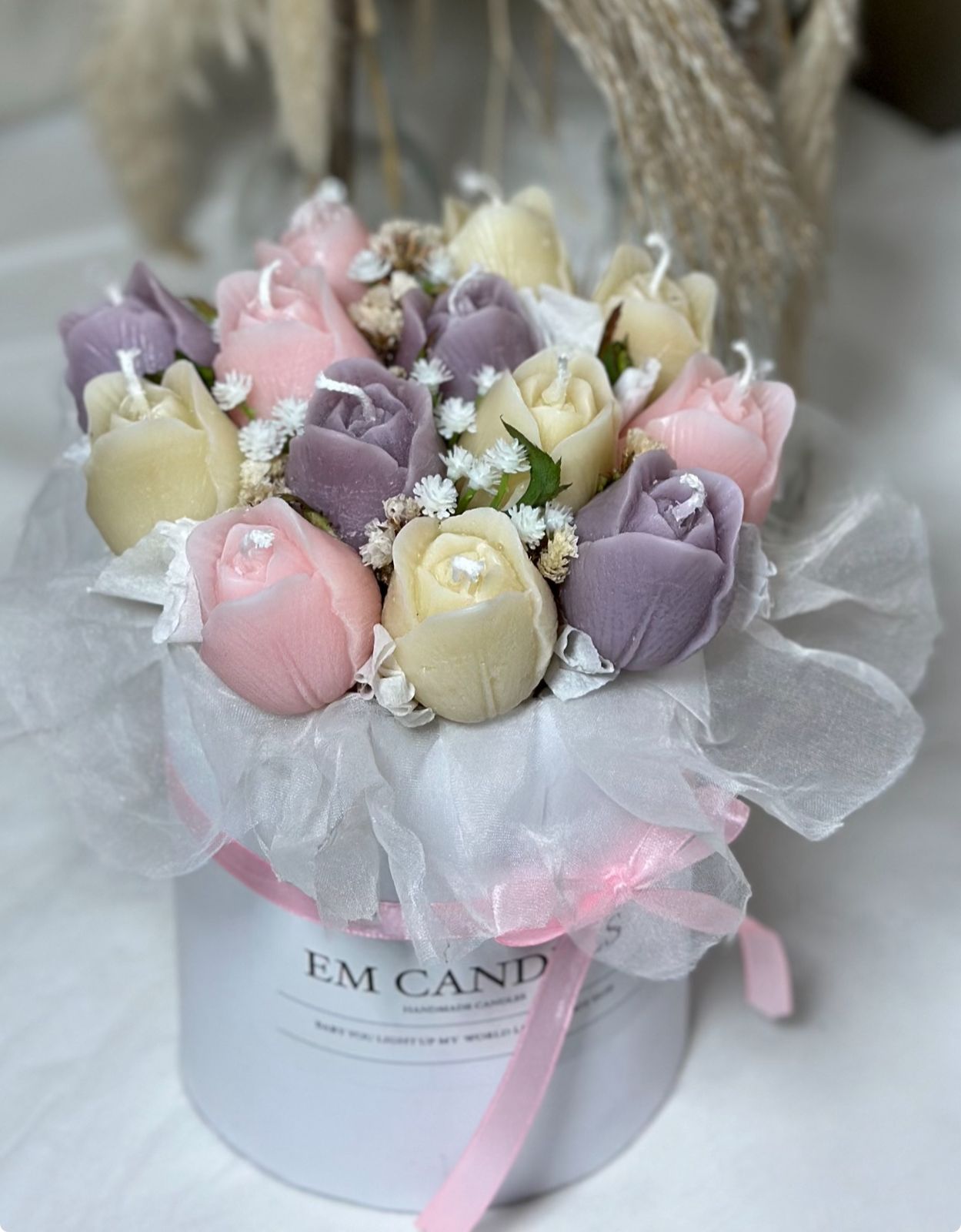Soft Pastel Tulip Bouquet